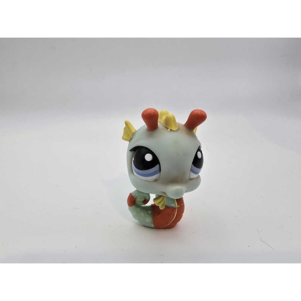 SEAHORSE #1566 Authentic Littlest‎ Pet Shop - Hasbro LPS Blue